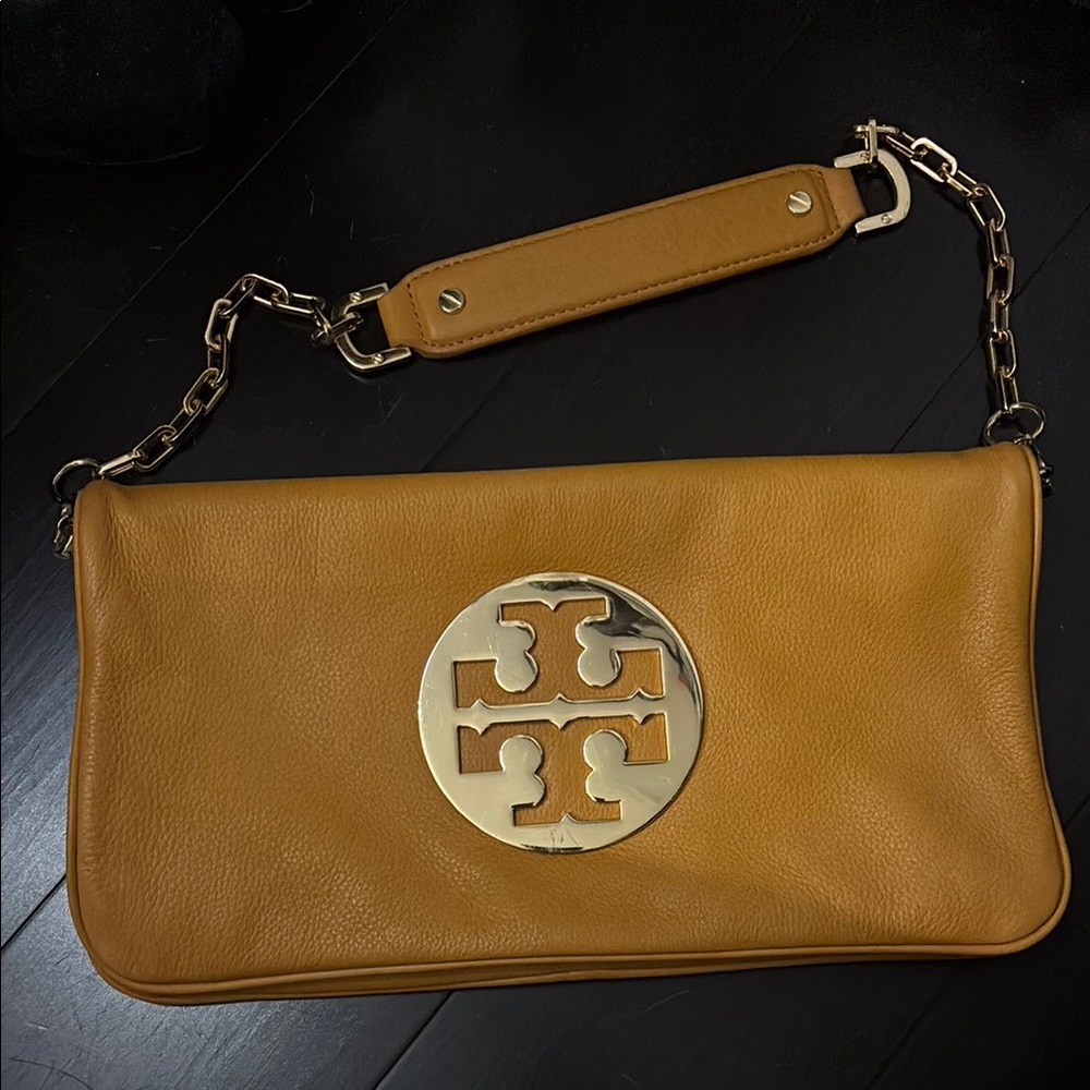 Tory Burch Tan Leather Clutch